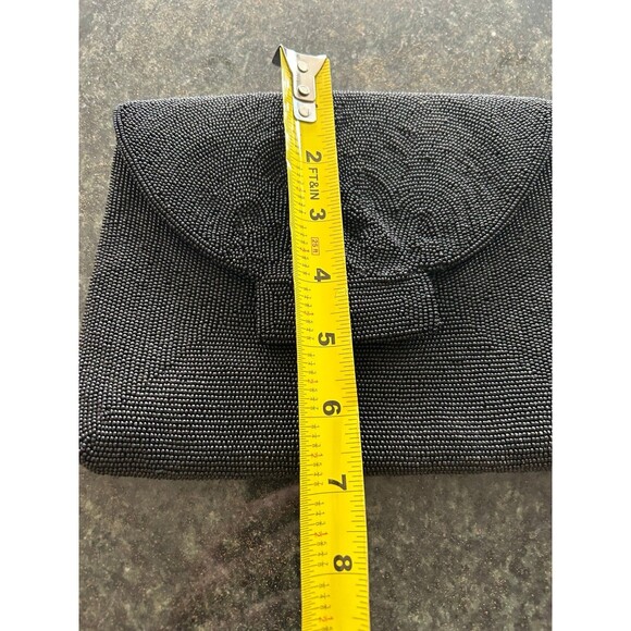 La Regale Beaded Black Clutch - Picture 6 of 8